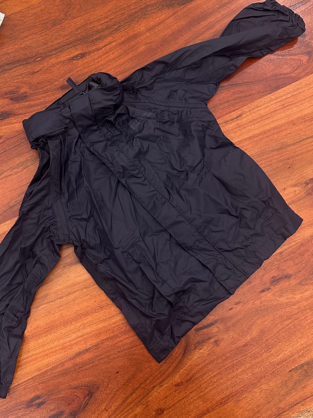 Waterproof Packable Toddler Rain Jacket in Dark Navy Blue